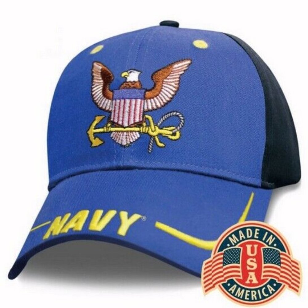 U.S. Navy Base Line Embroidered Cap Hat - NEW FAST SHIP